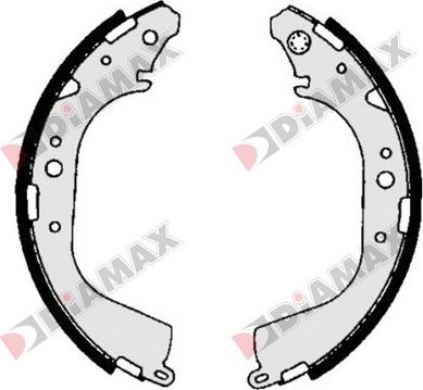 Diamax N01256 - Drum Brake Shoe Set car-mod.net
