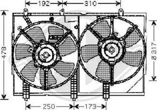 Diederichs 5846801 - Fan, radiator car-mod.net