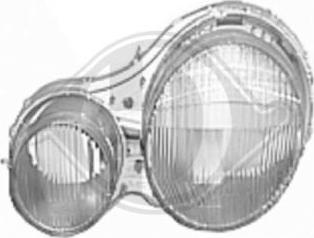 Diederichs 1614087 - Diffusing Lens of headlight, optics, glass car-mod.net