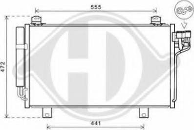 Diederichs 8562700 - Condenser, air conditioning car-mod.net