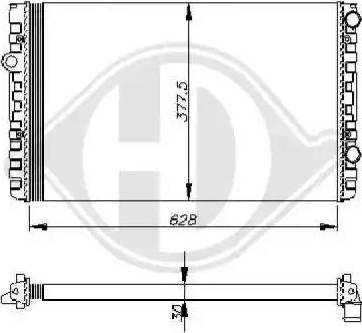 Diederichs 8501762 - Radiator, engine cooling car-mod.net