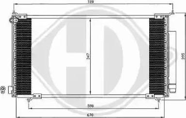Diederichs 8528100 - Condenser, air conditioning car-mod.net