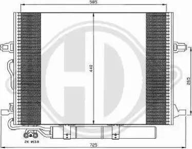 Diederichs 8161500 - Condenser, air conditioning car-mod.net