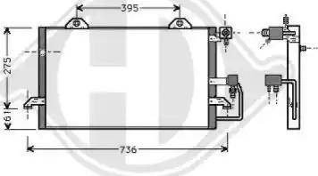 Diederichs 8101501 - Condenser, air conditioning car-mod.net