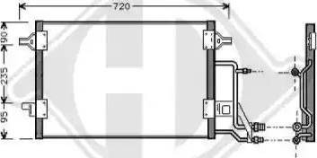 Diederichs 8224500 - Condenser, air conditioning car-mod.net