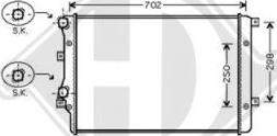 Diederichs 8221405 - Radiator, engine cooling car-mod.net
