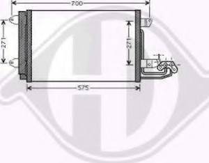 Diederichs 8221402 - Condenser, air conditioning car-mod.net