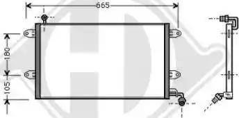 Diederichs 8221200 - Condenser, air conditioning car-mod.net