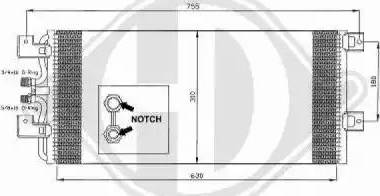 Diederichs 8227000 - Condenser, air conditioning car-mod.net