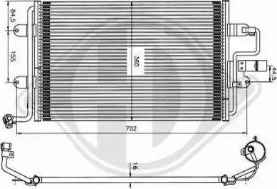 Diederichs 8701111 - Condenser, air conditioning car-mod.net
