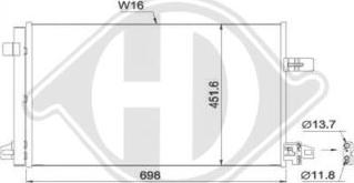 Diederichs DCC1994 - Condenser, air conditioning car-mod.net