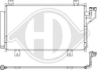 Diederichs DCC1678 - Condenser, air conditioning car-mod.net