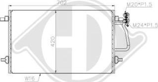 Diederichs DCC1026 - Condenser, air conditioning car-mod.net