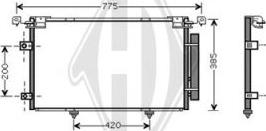 Diederichs DCC1803 - Condenser, air conditioning car-mod.net