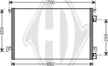Diederichs DCC1304 - Condenser, air conditioning car-mod.net