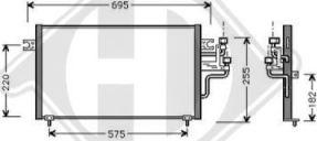 Diederichs DCC1274 - Condenser, air conditioning car-mod.net