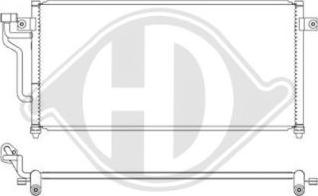 Diederichs DCC1271 - Condenser, air conditioning car-mod.net