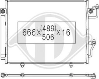 Diederichs DCC1707 - Condenser, air conditioning car-mod.net