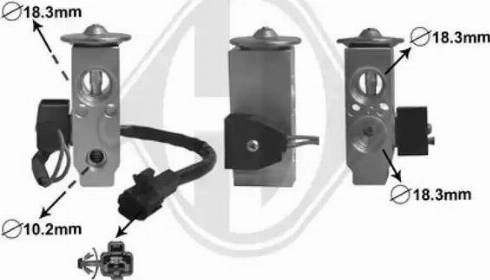 Diederichs DCE1089 - Expansion Valve, air conditioning car-mod.net