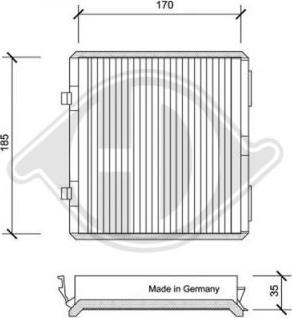 Diederichs DCI0051 - Filter, interior air car-mod.net