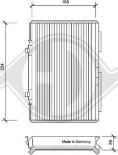 Diederichs DCI0052 - Filter, interior air car-mod.net