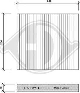 Diederichs DCI0033 - Filter, interior air car-mod.net