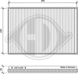 Diederichs DCI0151 - Filter, interior air car-mod.net