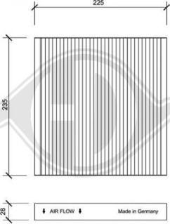 Diederichs DCI0106 - Filter, interior air car-mod.net