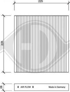 Diederichs DCI1106 - Filter, interior air car-mod.net