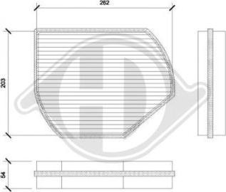 Diederichs DCI1800 - Filter, interior air car-mod.net