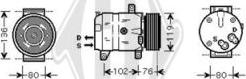 Diederichs DCK1462 - Compressor, air conditioning car-mod.net