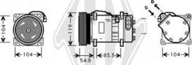 Diederichs DCK1580 - Compressor, air conditioning car-mod.net
