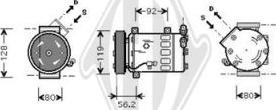 Diederichs DCK1161 - Compressor, air conditioning car-mod.net