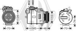 Diederichs DCK1101 - Compressor, air conditioning car-mod.net