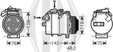 Diederichs DCK1116 - Compressor, air conditioning car-mod.net