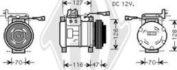 Diederichs DCK1324 - Compressor, air conditioning car-mod.net