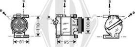 Diederichs DCK1215 - Compressor, air conditioning car-mod.net