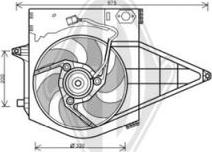 Diederichs DCL1079 - Fan, radiator car-mod.net