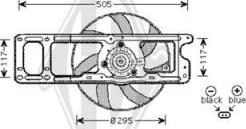 Diederichs DCL1184 - Fan, radiator car-mod.net