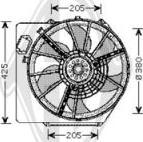 Diederichs DCL1183 - Fan, radiator car-mod.net