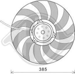 Diederichs DCL1235 - Fan, radiator car-mod.net