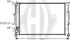 Diederichs DCM1454 - Radiator, engine cooling car-mod.net