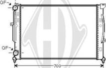 Diederichs DCM1462 - Radiator, engine cooling car-mod.net