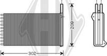 Diederichs DCM1095 - Heat Exchanger, interior heating car-mod.net