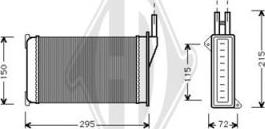 Diederichs DCM1091 - Heat Exchanger, interior heating car-mod.net