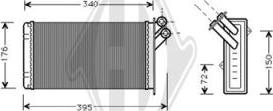 Diederichs DCM1052 - Heat Exchanger, interior heating car-mod.net