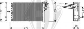 Diederichs DCM1019 - Heat Exchanger, interior heating car-mod.net