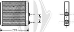 Diederichs DCM1168 - Heat Exchanger, interior heating car-mod.net