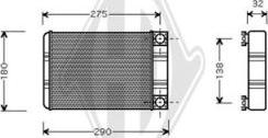 Diederichs DCM1136 - Heat Exchanger, interior heating car-mod.net