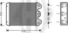 Diederichs DCM1125 - Heat Exchanger, interior heating car-mod.net